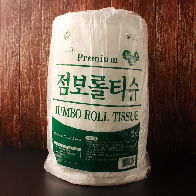 차칸일회용 점보롤티슈2겹겹220m, 16개, 1박스