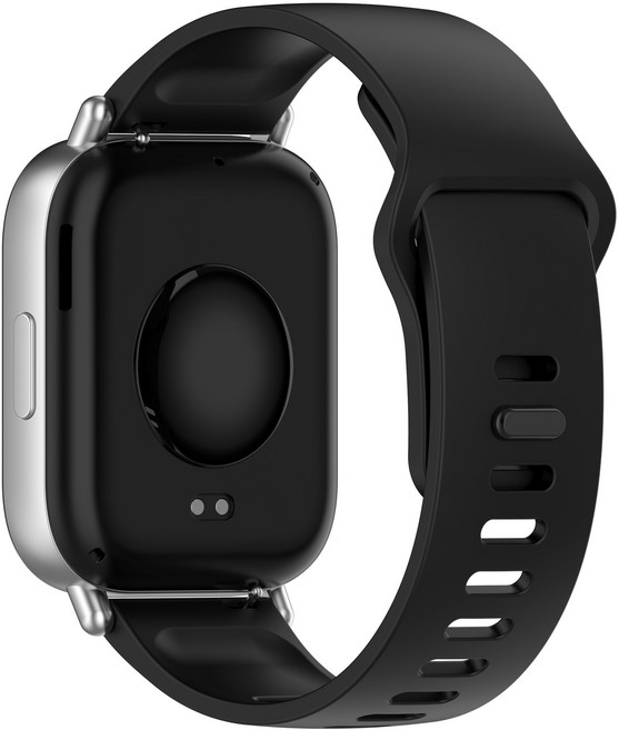 샤오미 레드미 워치5 액티브 레드미 호환 실리콘 소프트 밴드, 블랙, 1개