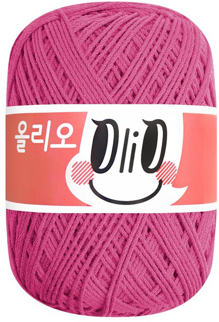 [삼성모사 10+1] 올리오 유연하고 탄탄한 뜨기 편한 실 (큐프라 50%+아크릴 30%+폴리아마이드 20%), 762 딥핑크, 1개