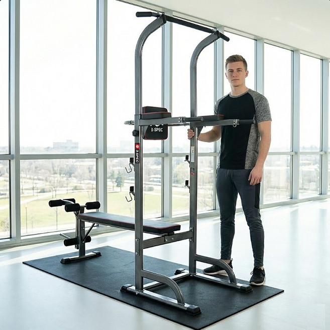 반석스포츠 비스펙 스미스 프리미엄 벤치, 그레이 + 블랙