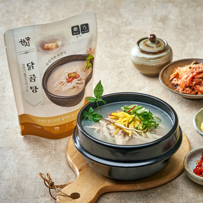 한지 닭곰탕 맑은닭개장 500g 국산 밀키트, 2개
