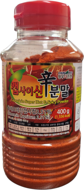 청우 더진한 캡사이신 분말 가루, 400g, 8개
