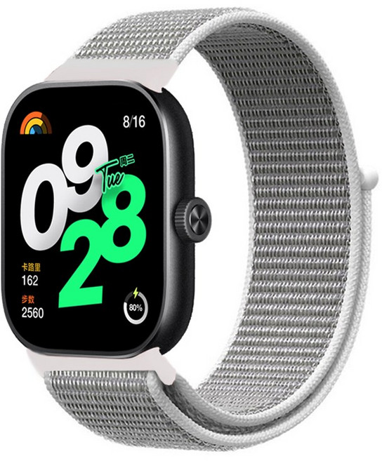 Fegwilde 레드미 워치 호환 스포츠 트레일 벨크로 브레이드 나일론 스트랩 샤오미 미밴드9/8프로 레드미 워치6/5/4, 조개