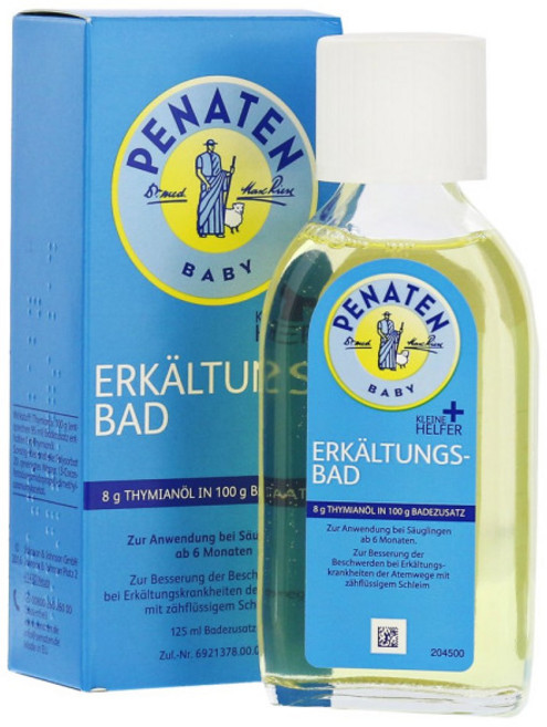 PENATEN 嬰兒泡澡精油 舒緩放鬆 草本香氣 六個月以上適用, 125ml, 1瓶