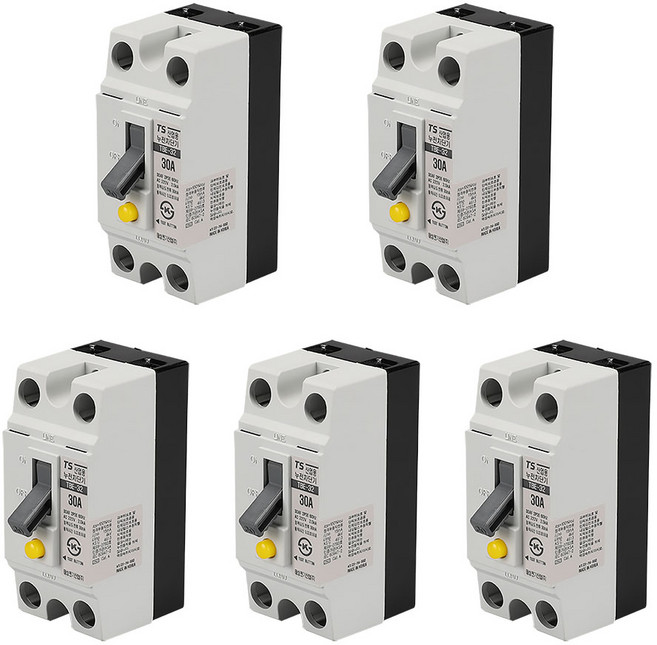 태성 산업용 누전차단기 ELCB 단상 30프레임 2.5KA 30A 5개입 1곽, 1개