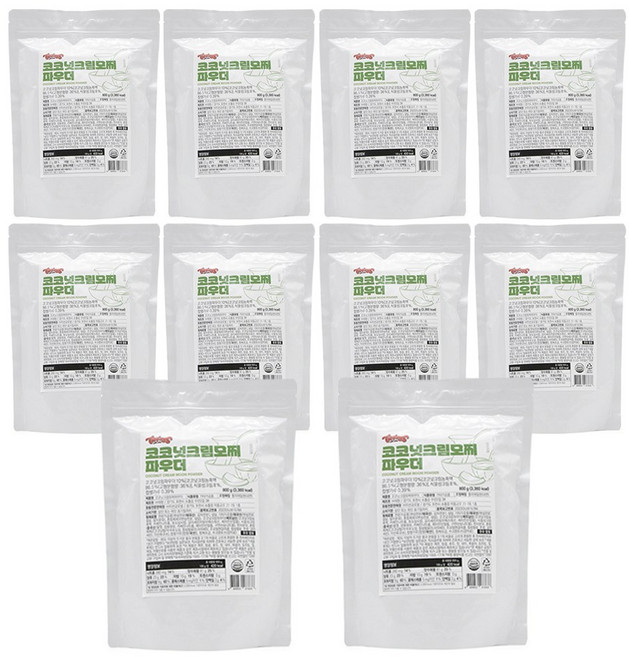 코코넛 크림 모찌 파우더 800g, 10개, 1개입