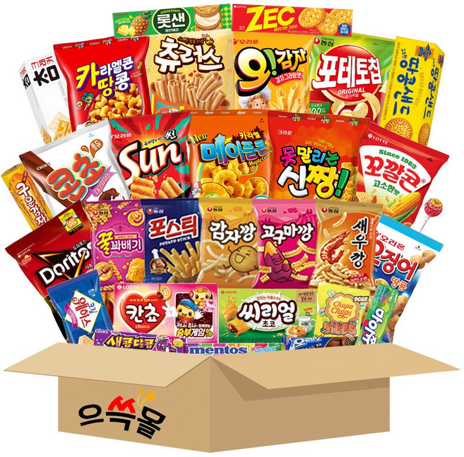 종합인기과자 선물세트, 푸짐하게30종, 1개, 30g