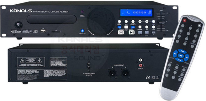 전문가용 랙장착용 USB CD 플레이어 데크 CD700U 속도조절 피치조절