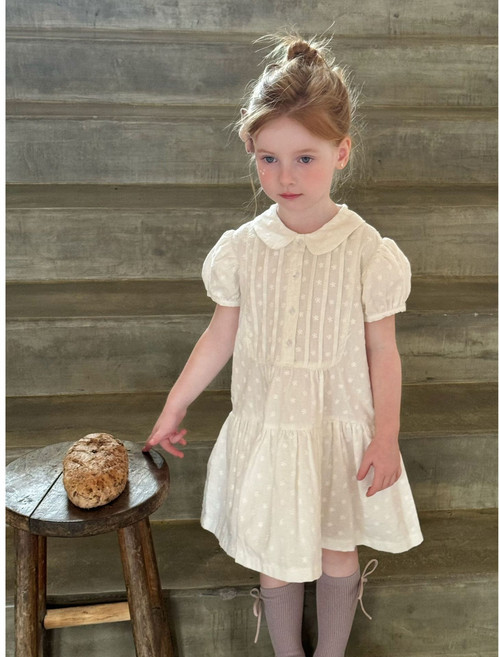 제이메이드 여아 깔끔한 쁘띠 카라 자수 원피스