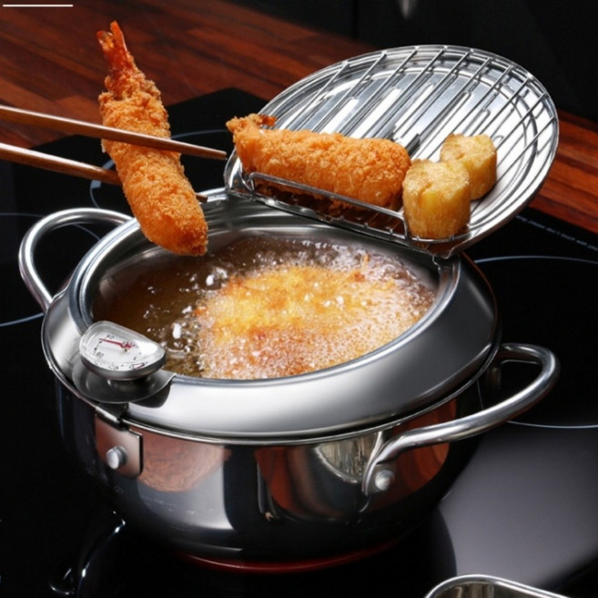 감자 새우 김말이 오징어 가정용 미니 최화정 윤식당 소형 핫도그 가스 치킨 튀김 기, cassany fry pot