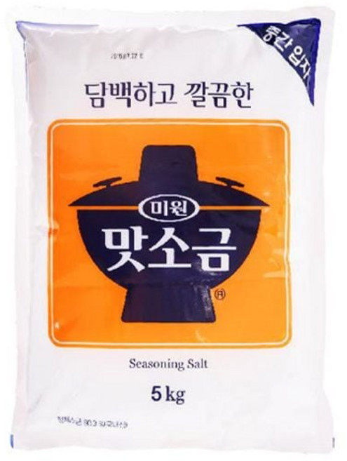 중간맛소금 미원 5kg 맛소금