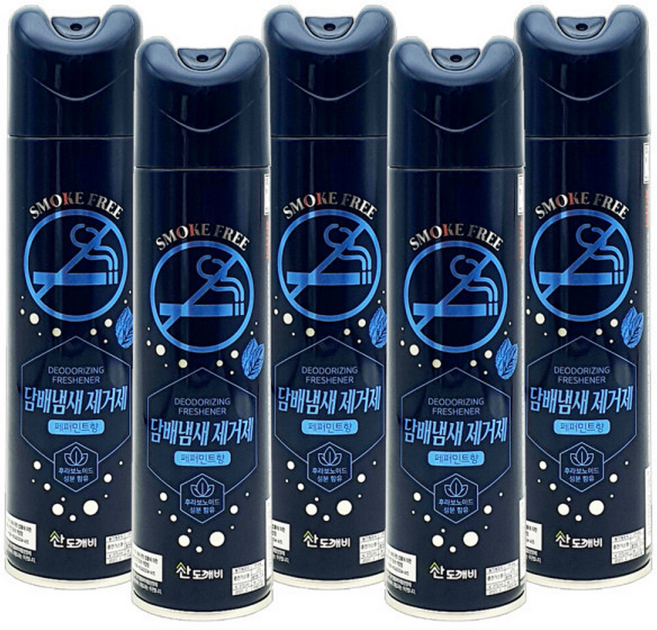 담배냄새제거제 페퍼민트향 300ml x 5개 공기 탈취제