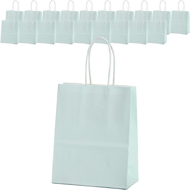 길그리 파스텔 크라프트 쇼핑백, 민트, 20개
