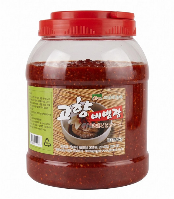고향식품 비빔장 냉면장 만능장, 3kg, 4개
