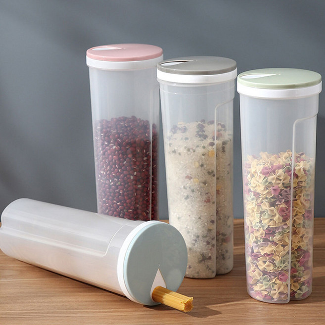 면보관용 통 밀페용기 스파게티 잡곡 국수 견과류 시리얼 페트병 ur 214, 1개