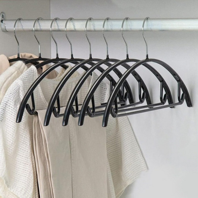 블루미르 논슬립 라운드 옷걸이 PVC 어깨뿔방지 행거 4color, 20개, 화이트