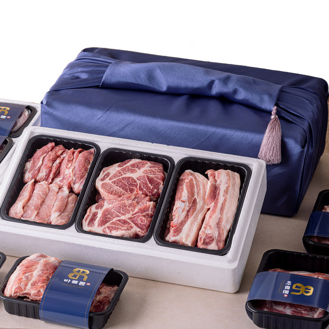 바르돈 국내산 1+한돈 선물 세트 돼지고기 1.6kg구성, 1개