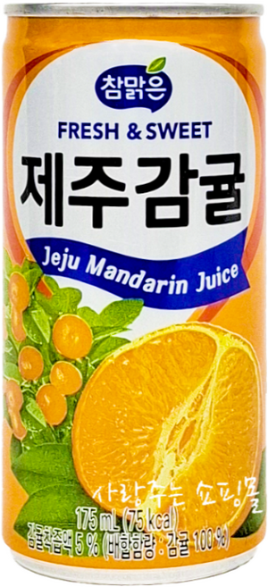 참맑은 제주감귤, 30개, 175ml