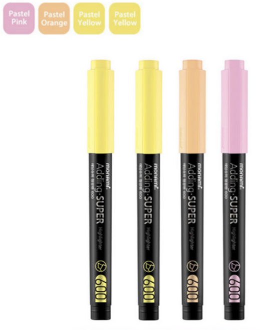 모나미 에딩슈퍼 600 형광펜 팩, 1팩, 1. 데일리 파스텔