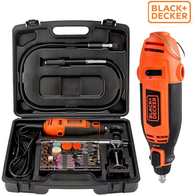 블랙앤데커 다용도 전동 조각기 RT18KA 액세사리114종 포함, 1개