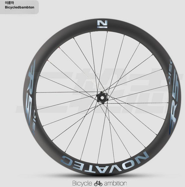 노바텍 R5 휠 세트 색상 변경 스티커 카본휠 자전거휠 방수 맞춤형 림 디스크휠 픽시휠, 1개, 전기 도금 실버