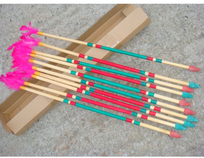 투호 화살/나무 화살/대나무 화살/플라스틱 화살/투호 놀이/민속놀이/운동회/민속 행사, 대나무토호화살(깃털없는 타입) 1세트, 1개