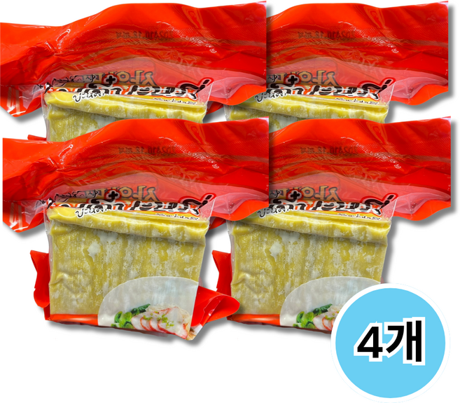 태국 사암띠 생면 에그누들 만두피 500g worldfood, 4개