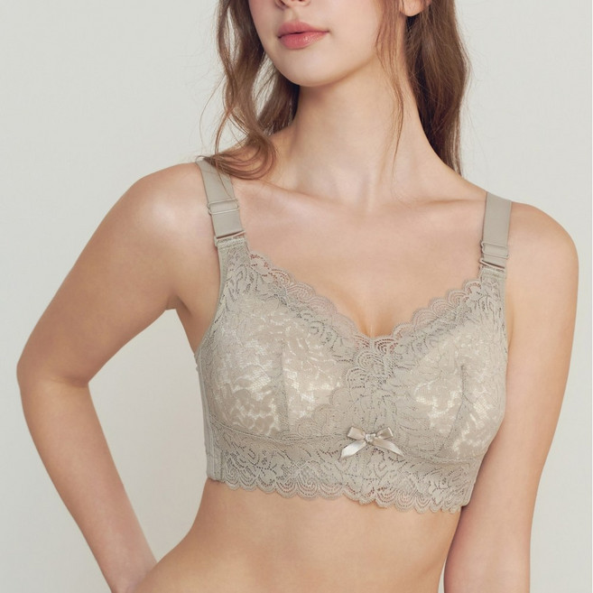 리아모르 풀컵 빅사이즈 가슴작아보이는 노와이어 브라