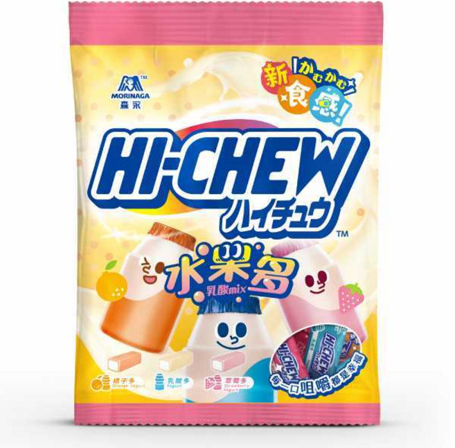 森永 嗨啾 水果多軟糖 多種水果口味 Q彈有嚼勁 獨立包裝方便攜帶, 90g, 1包