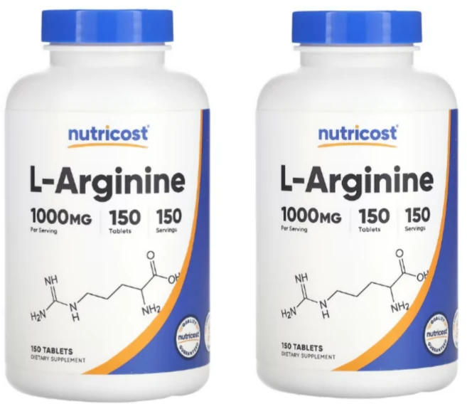 뉴트리코스트 L-아르기닌 1000mg 타블렛, 150정, 2개 - 쿠팡