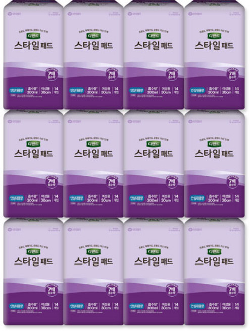 디펜드 스타일패드 여성용 안심 대용량 14개 * 12, 14개입, 12세트