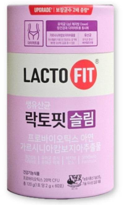 종근당건강 락토핏 슬림 60포 1박스 장건강 유산균 다이어트