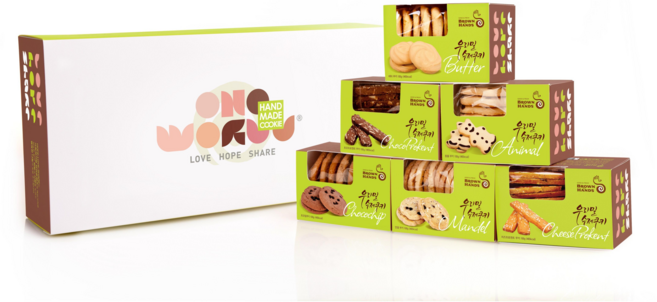 우리밀 수제쿠키 6종세트, 3개, 1.1kg