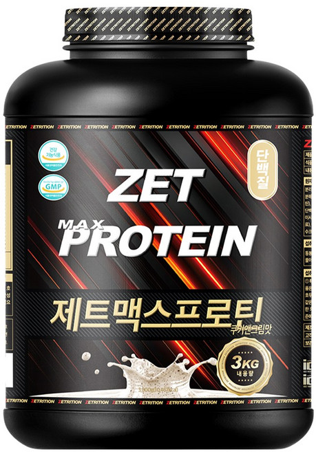 제트리션 제트맥스프로틴 쿠키앤크림, 1개, 3kg