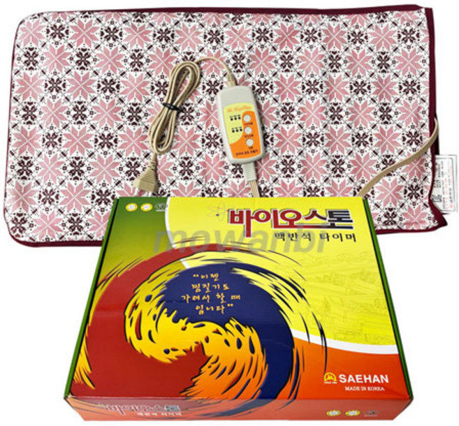 온열 전기 찜질기 허리 어깨 배 복부 찜질팩 대형 핫팩 온찜질, 바이오스톤 맥반석