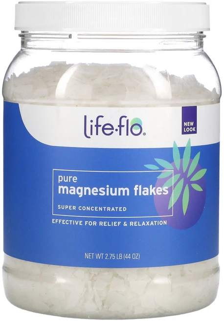 Life-flo 퓨어 마그네슘 플레이크 고농축 44oz(2.75lb) 2팩, 2.75 파운드, 1개, 1.31kg - 쿠팡
