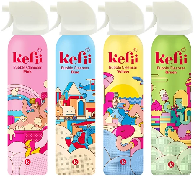 케피 유아 버블클렌저 4종 세트, 4개, 200ml