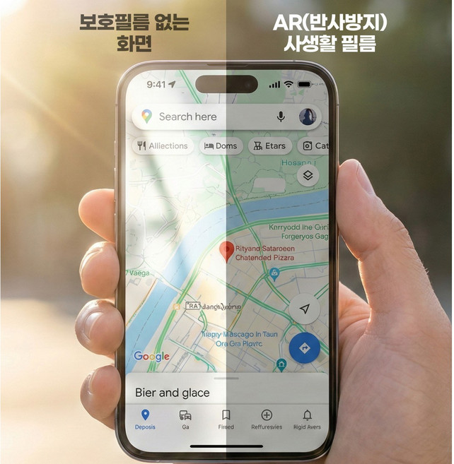 다부쳐 갤럭시 AR 프라이버시 사생활보호 정보보안 블루라이트 차단 필름, 2개