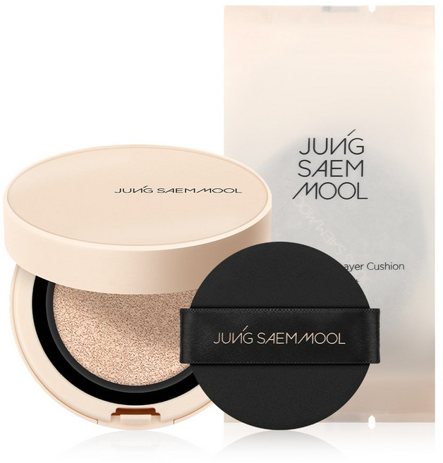 정샘물 스킨 누더 커버 레이어 쿠션 (본품+리필), 1개, 엔라이트