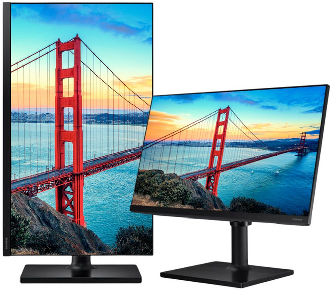 삼성전자 LF24T452FQ 24인치 모니터 FHD IPS 광시야각 피벗 HDMI DP 지원 22/21연식 중고, 24T452, 60.4cm