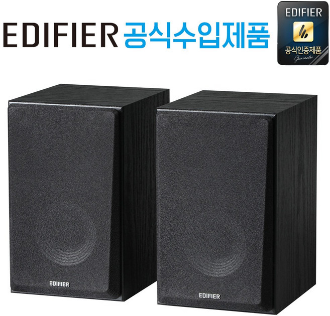 공식 수입 제품 국내 AS 가능 에디파이어 PC-FI 데스크 파이 스튜디오 모니터 스피커, R990BT Black, 1개