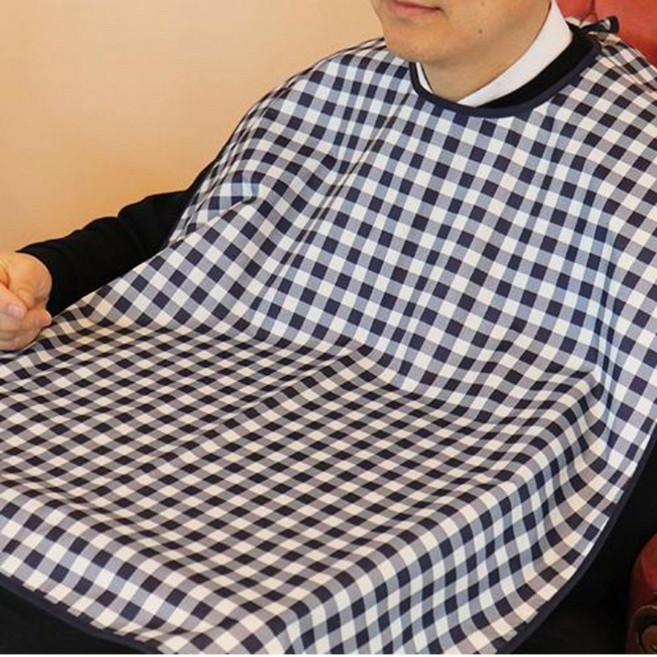 성인용 턱받이 34종 환자용 식사 세안 사이즈 조절 방수 네임텍, 1개, 01. 벨크로형/03. 북유럽 삼각(오렌지)