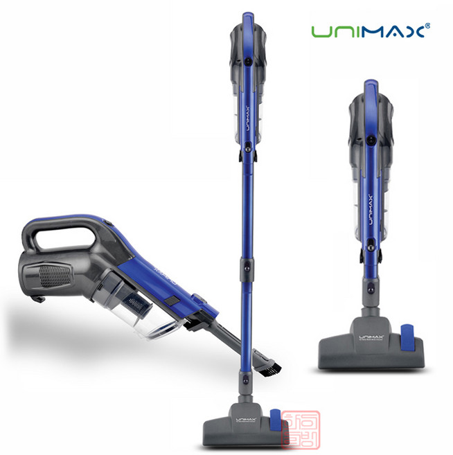 유니맥스 에어홀 멀티스틱 유선 싸이클론 진공청소기, 블루, UVC-1694B