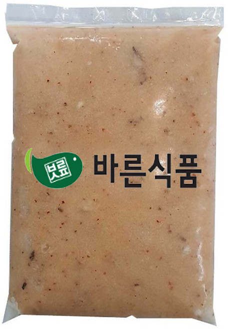 바른식품 오징어살 어묵반죽 2kg 실꼬리돔 연육 탱글쫄깃담백 무색소 무방부제 프리미엄, 1개