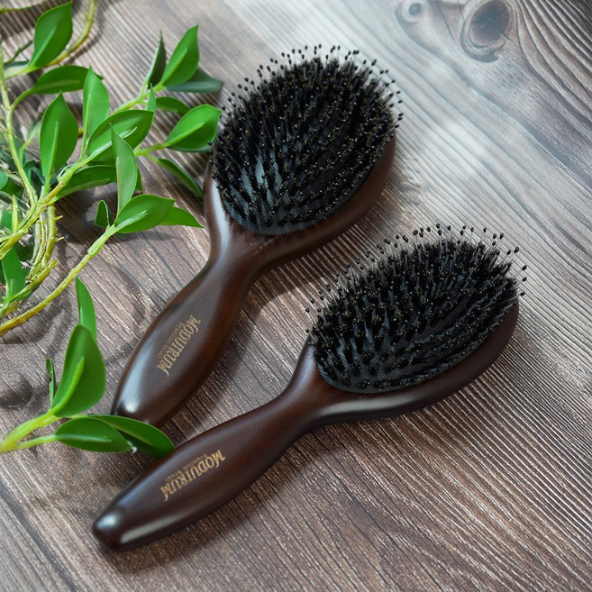 모두이룸 프리미엄 돈모브러쉬 패들쿠션으로 두피마사지 엉킴방지 정전기감소, 1개, 쿠션브러쉬소형