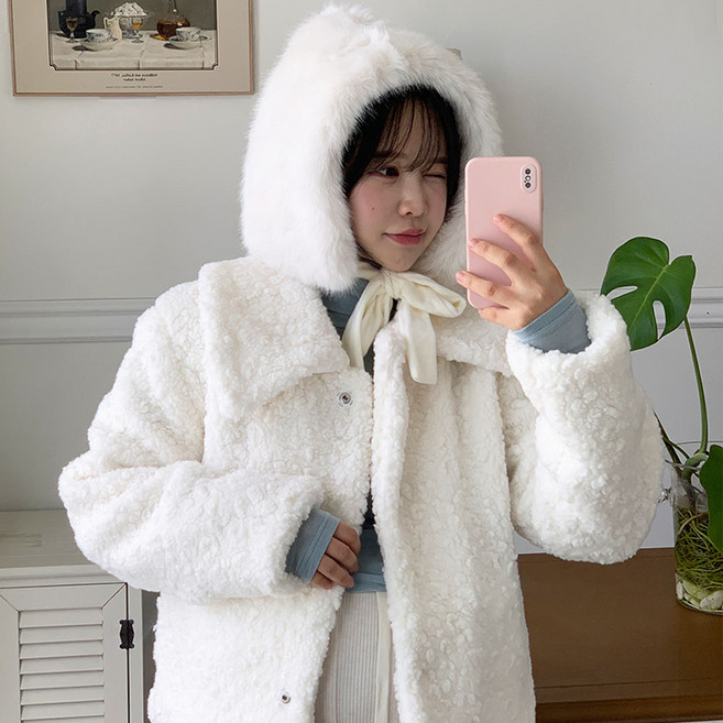 [얼굴소멸/겨울필수템]겨울 버킷햇 따뜻 윈터 퍼 보넷 후드 바라클라바 리본 털 모자