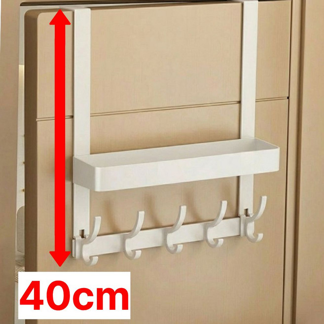 네바스 무타공 문걸이 도어행거 40cm, 1개, 화이트