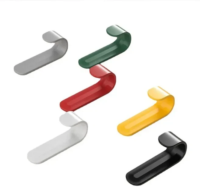 다목적 벽 정리함 후크 뒷면 문짝 키 천 행어 욕실 로브 타월 거치대 랙 주방 하드웨어 선반 6 개, 03 6pcs-Mix Colors