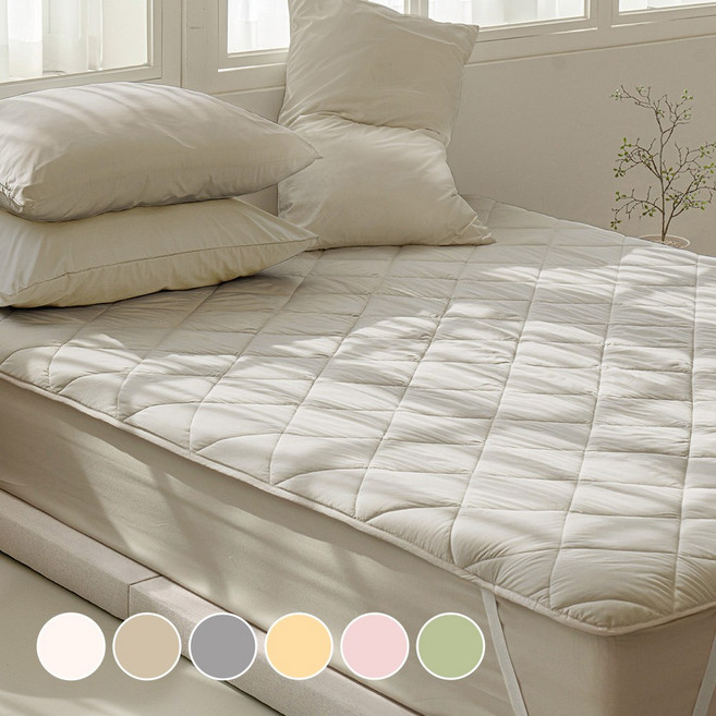 보넬라 먼지없는 알러지케어 침대패드 고정밴드, 베이지