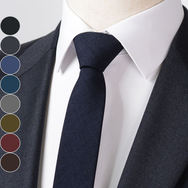 제이유 5.5폭 슬림 혼방 자동 넥타이 NS-1440